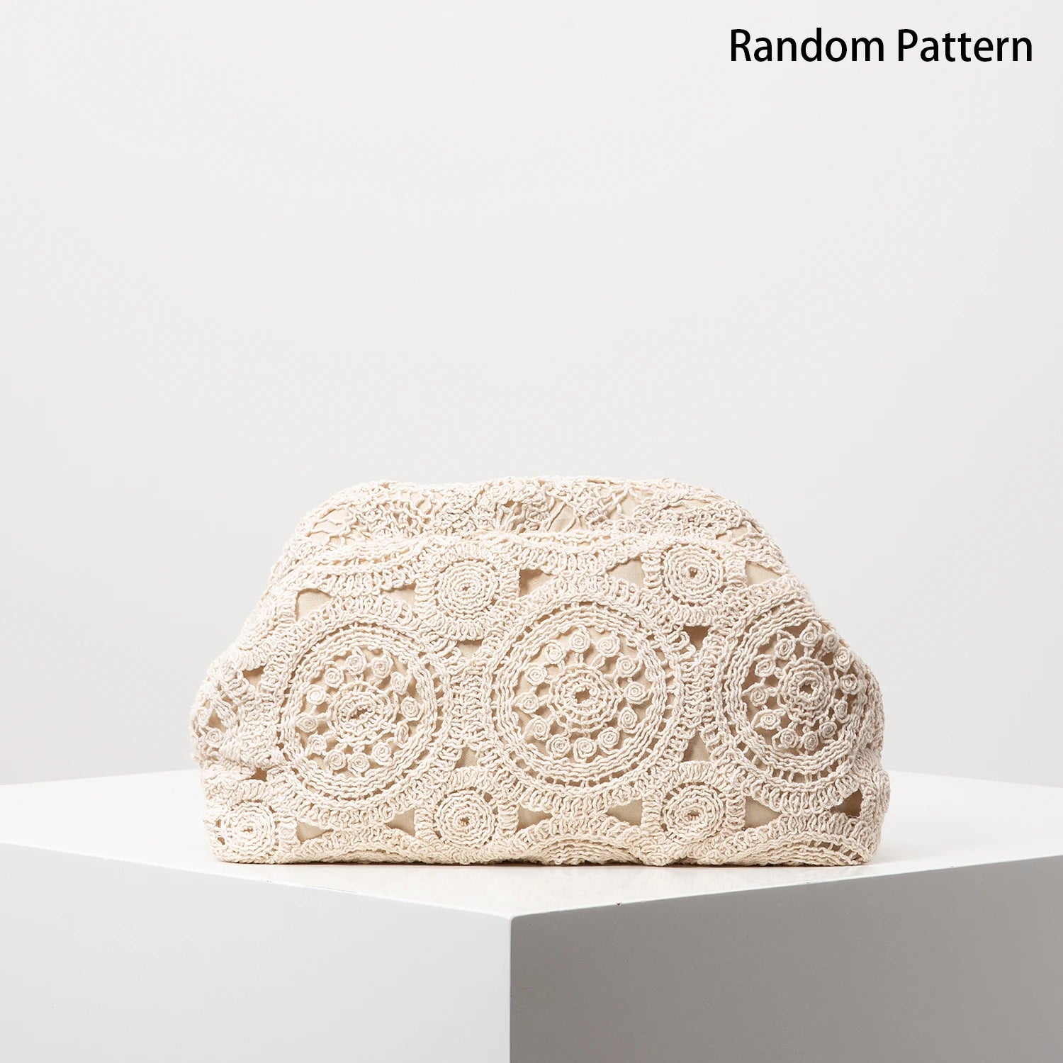 Pochette clutch en tissus à motif