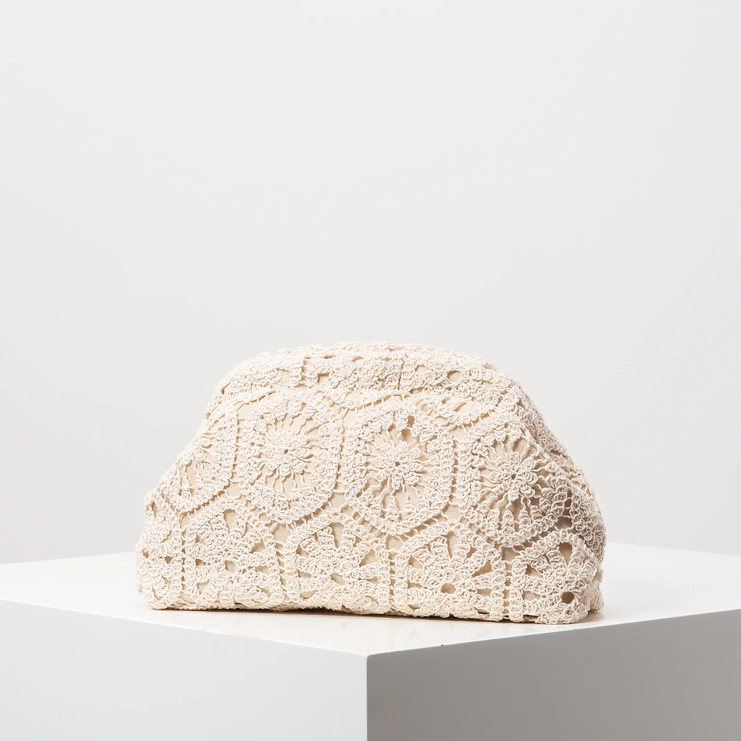 Pochette clutch en tissus à motif