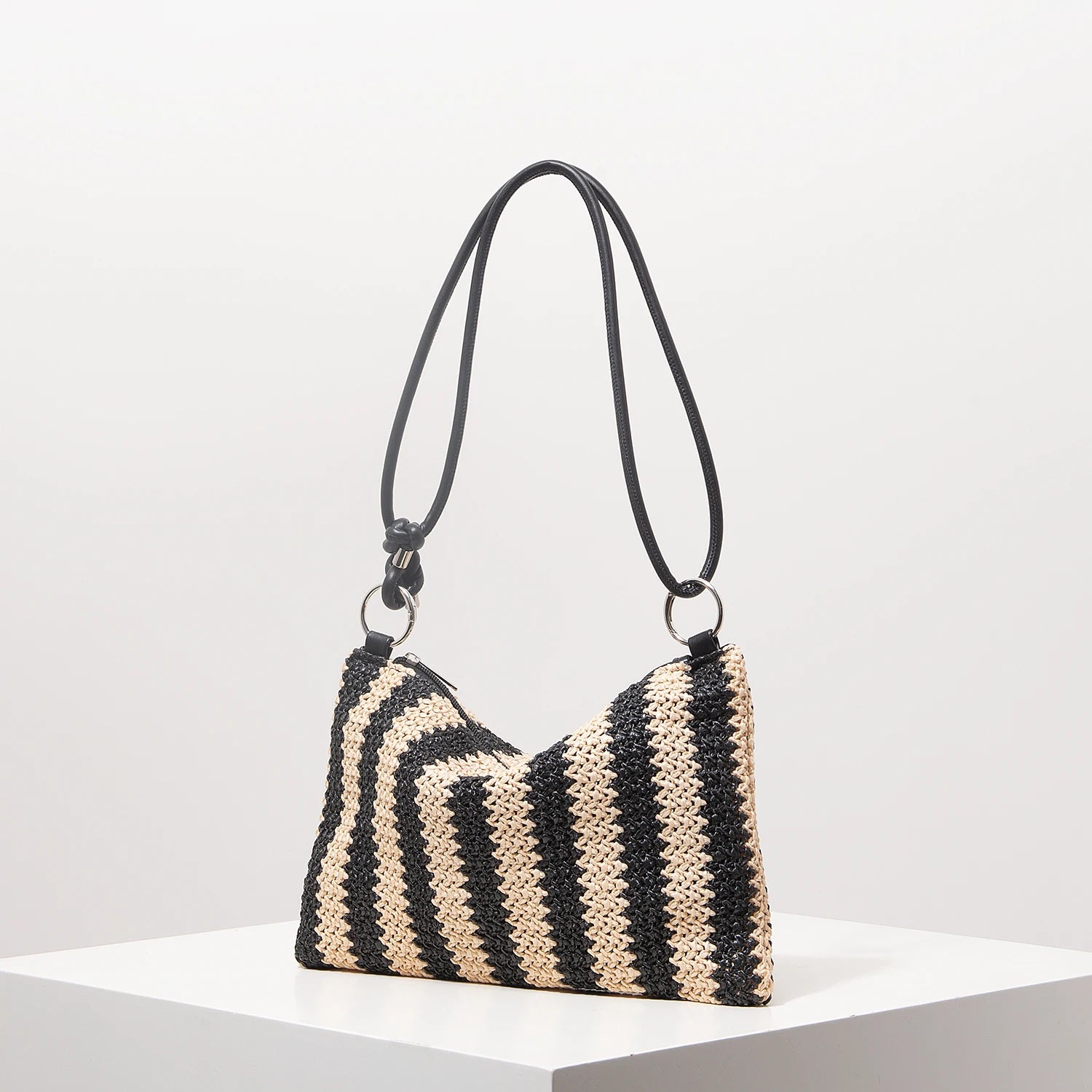 Sac à main à rayures