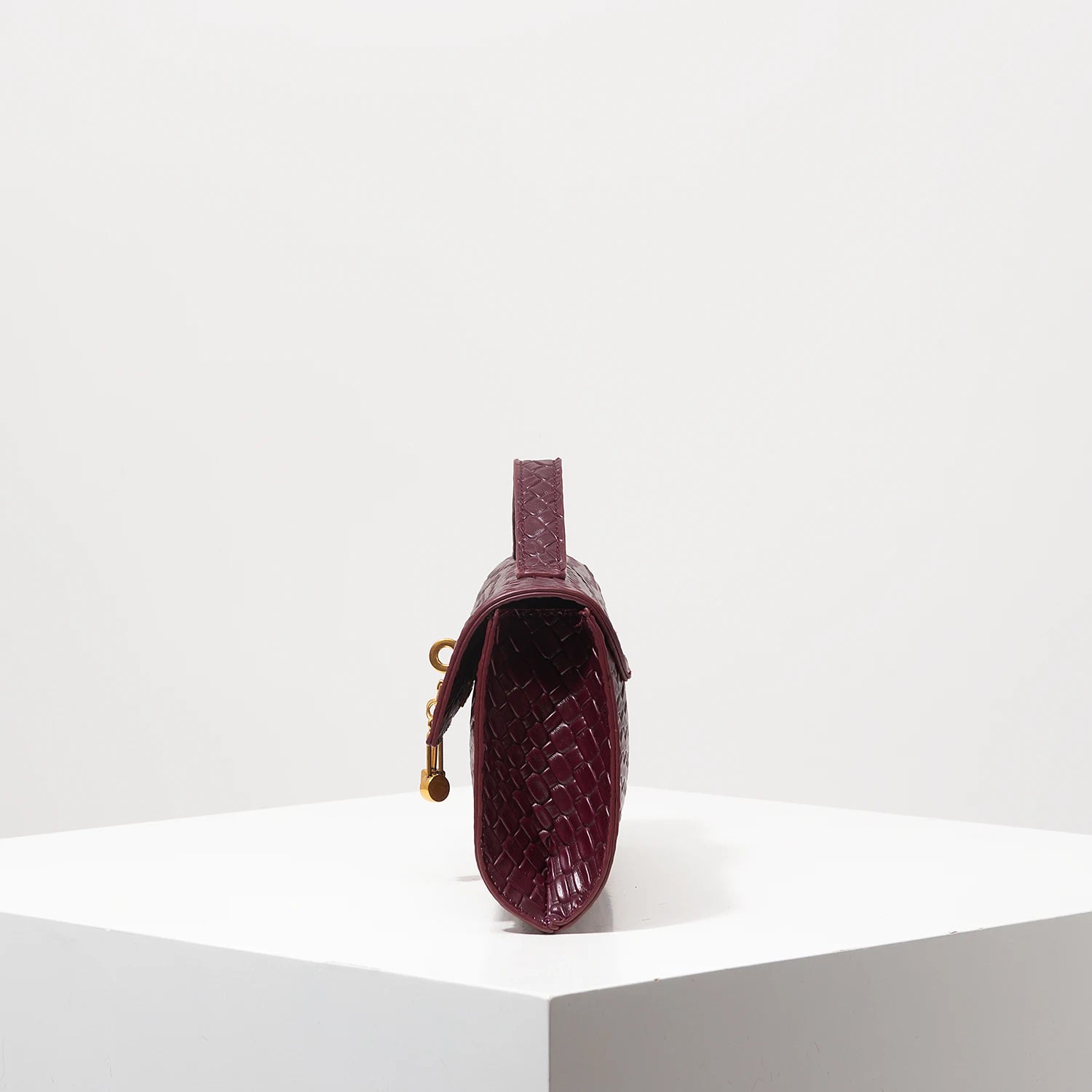 Sac baguette en similicuir