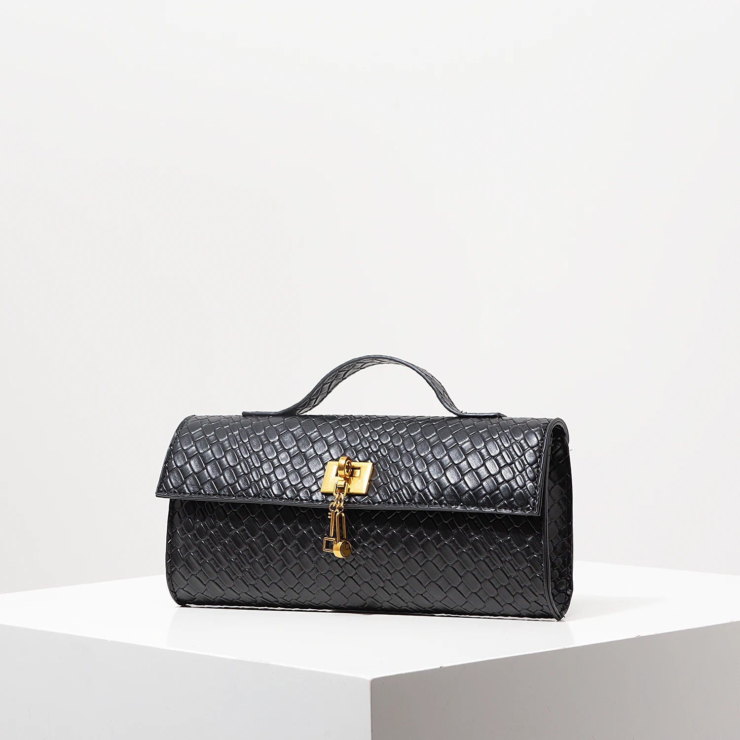 Sac baguette en similicuir