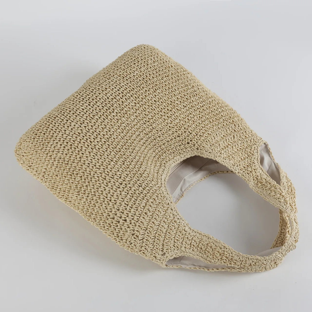 Sac Tote Paille Crochetée