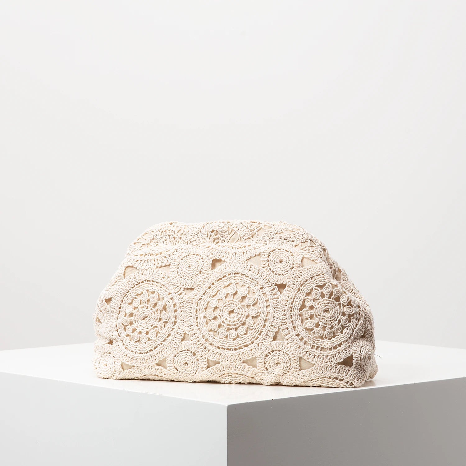 Pochette clutch en tissus à motif