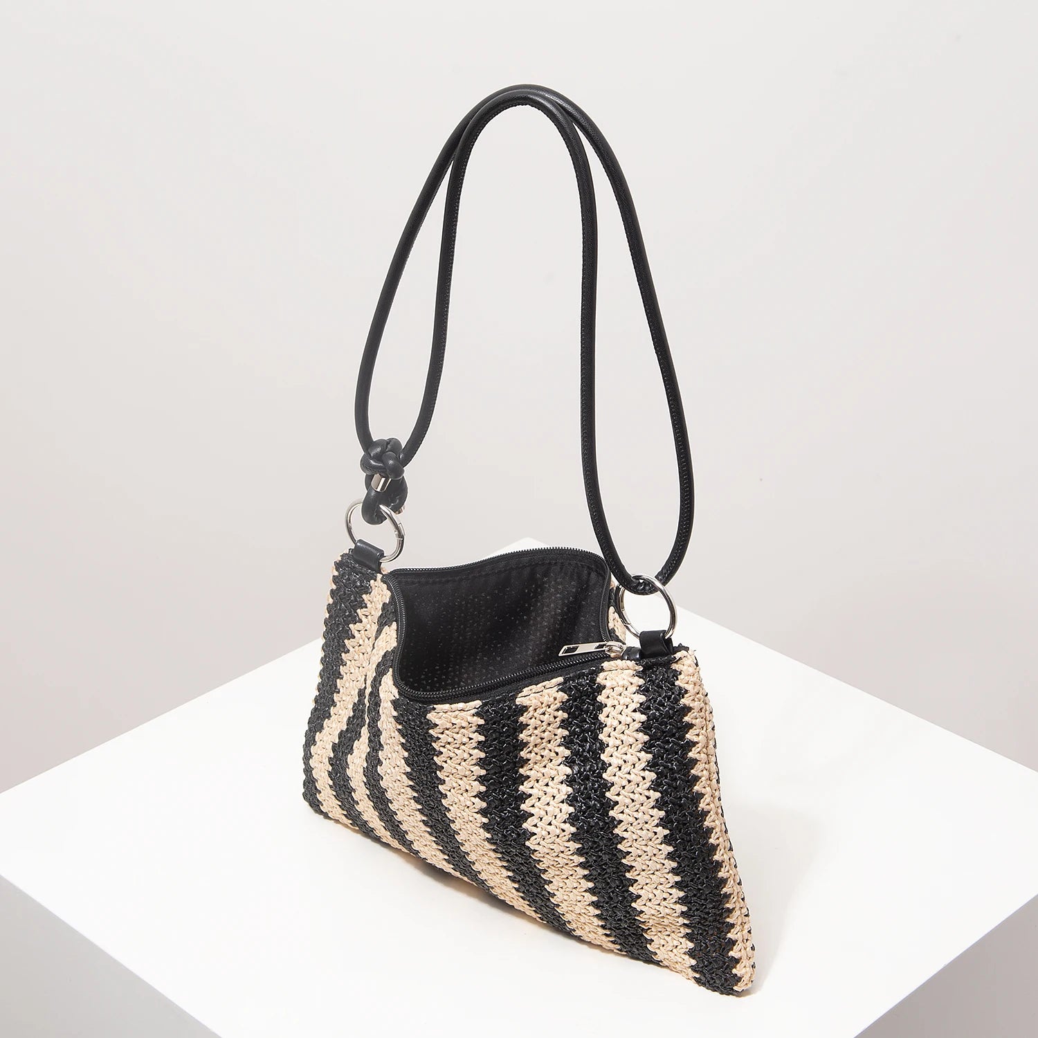 Sac à main à rayures