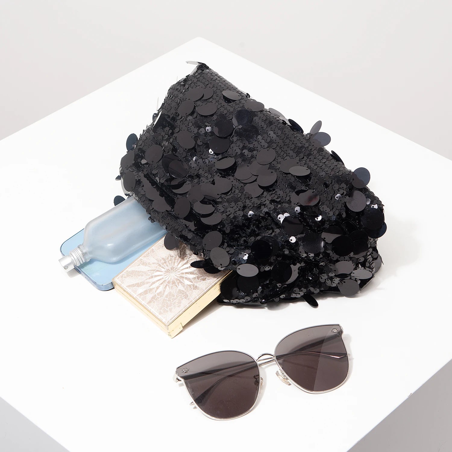 Pochette clutch à sequins