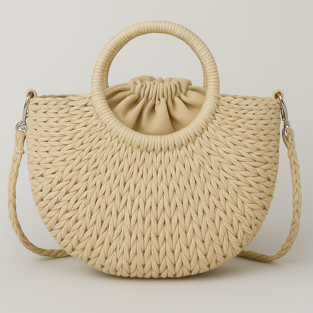 Sac en paille tressé