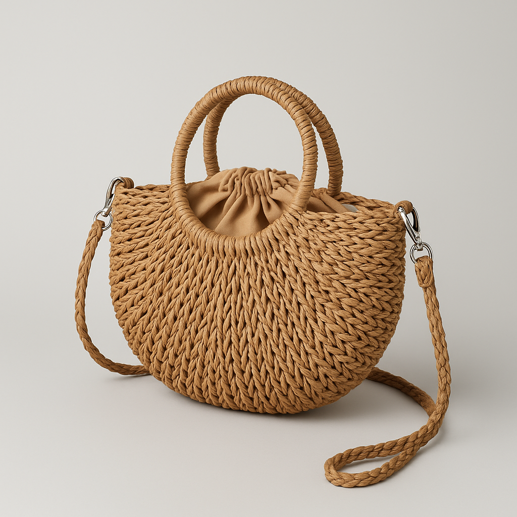 Sac en paille tressé