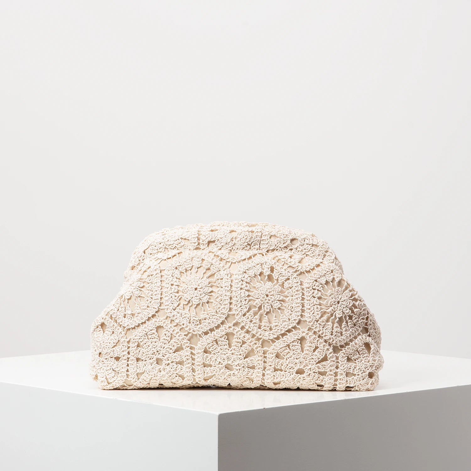 Pochette clutch en tissus à motif