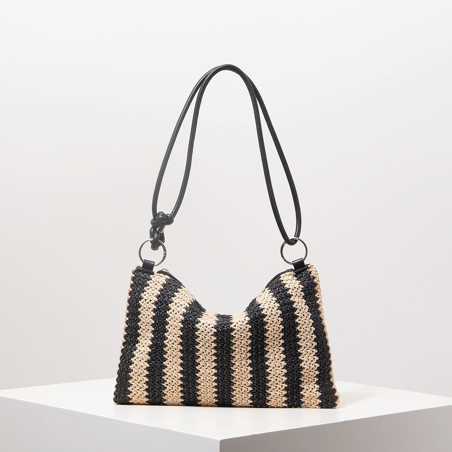 Sac à main à rayures