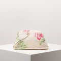 Pochette clutch florales perlées