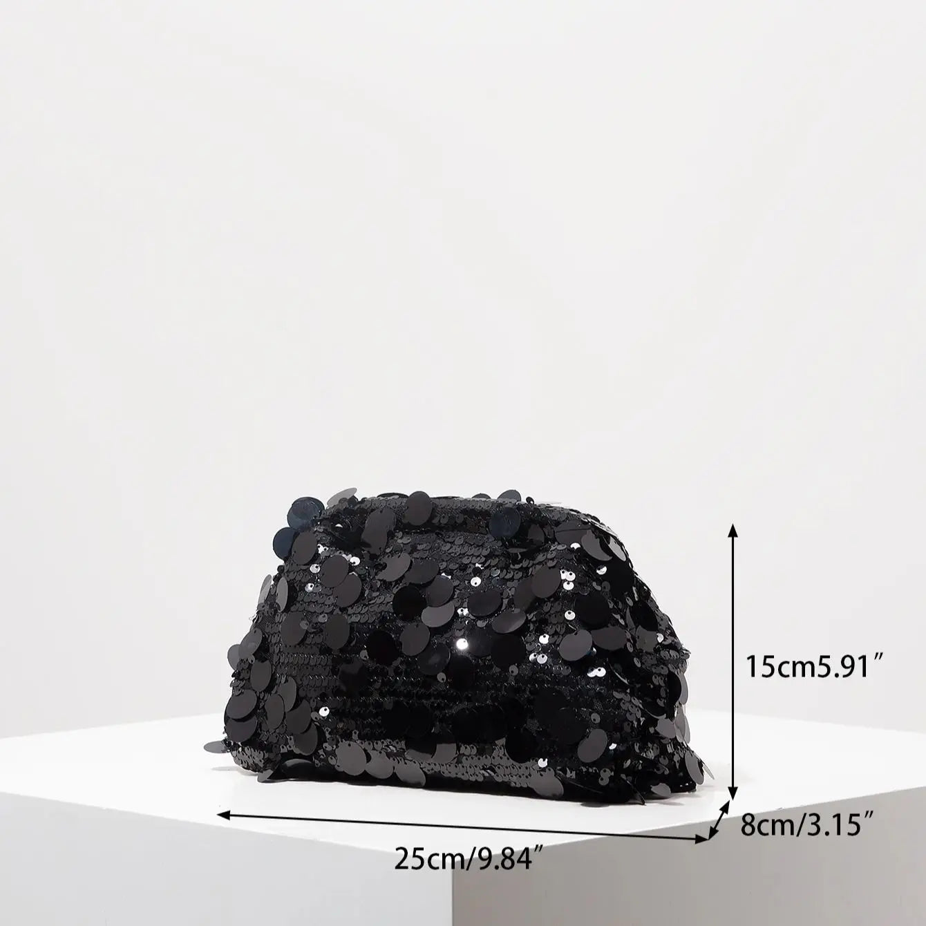 Pochette clutch à sequins