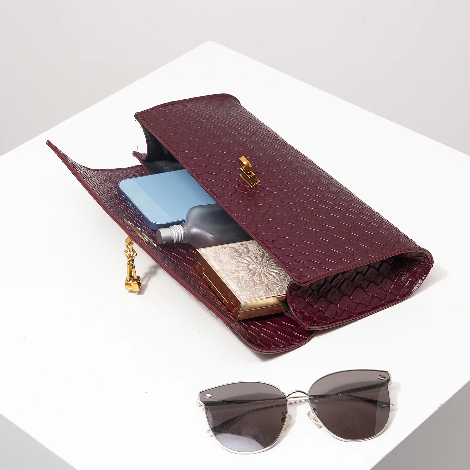 Sac baguette en similicuir