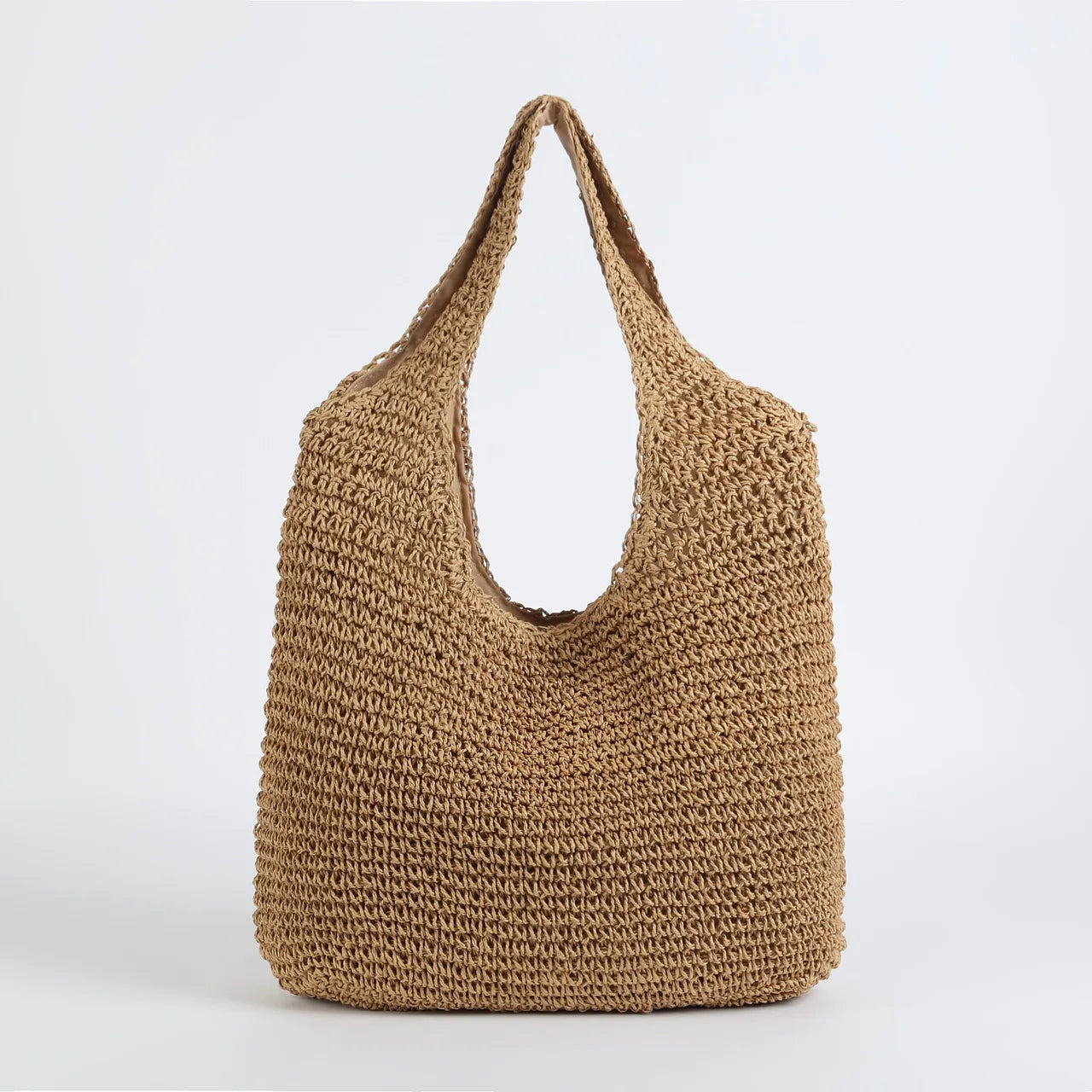 Sac Tote Paille Crochetée