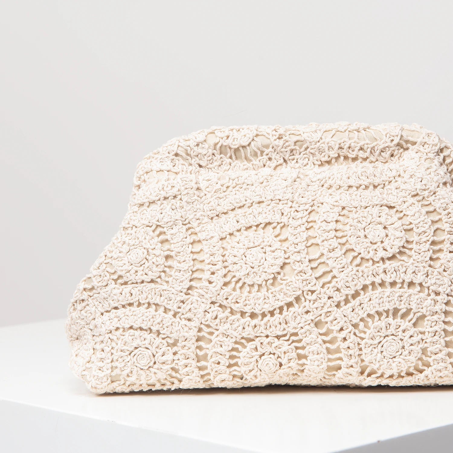 Pochette clutch en tissus à motif