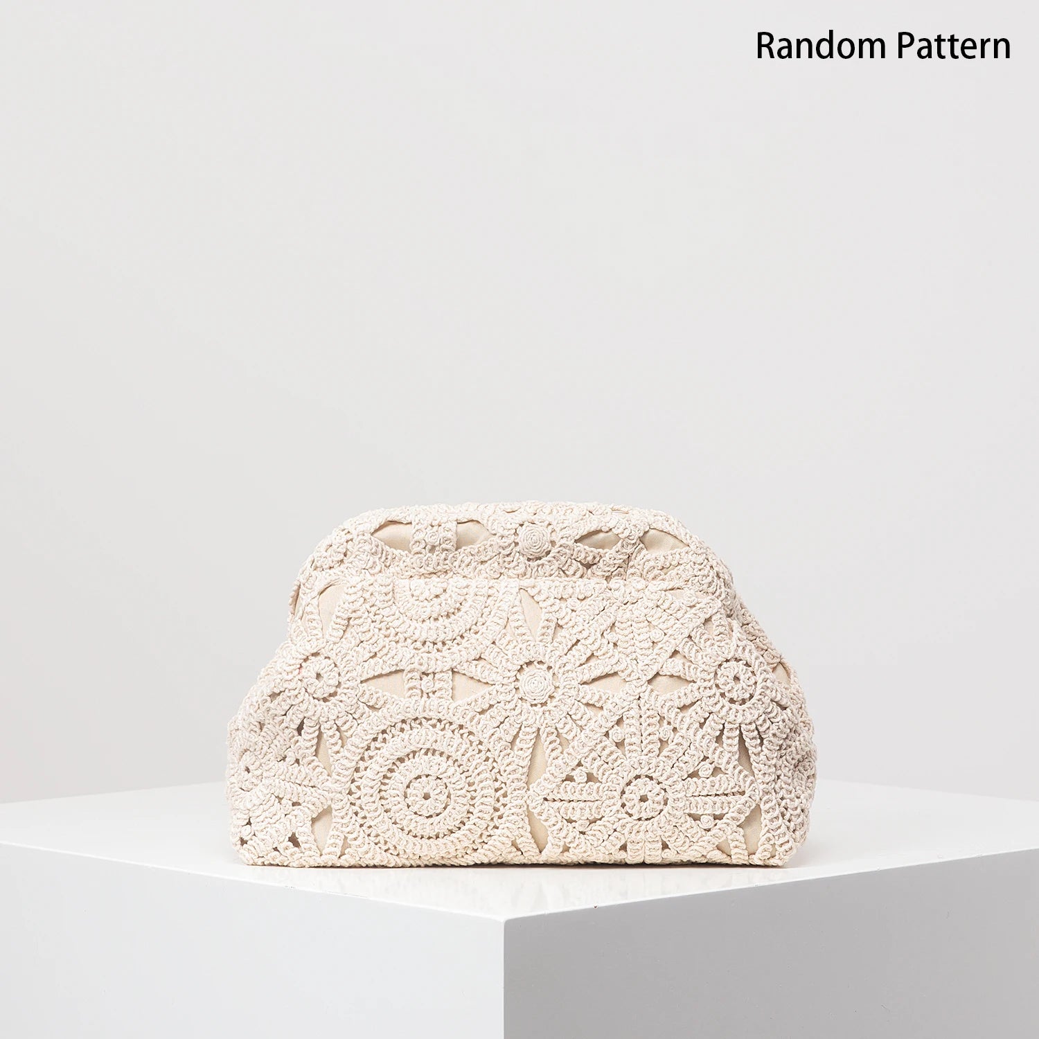 Pochette clutch en tissus à motif