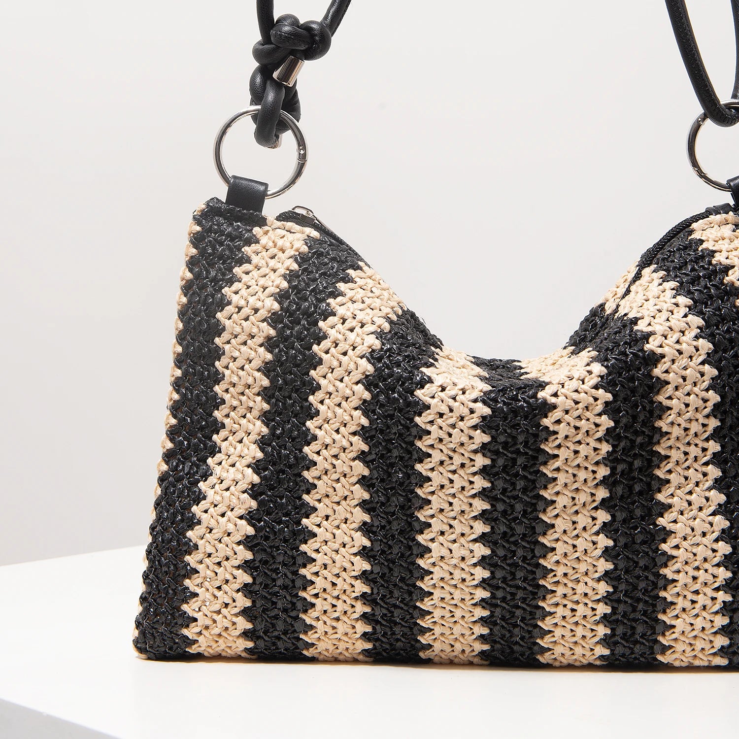 Sac à main à rayures