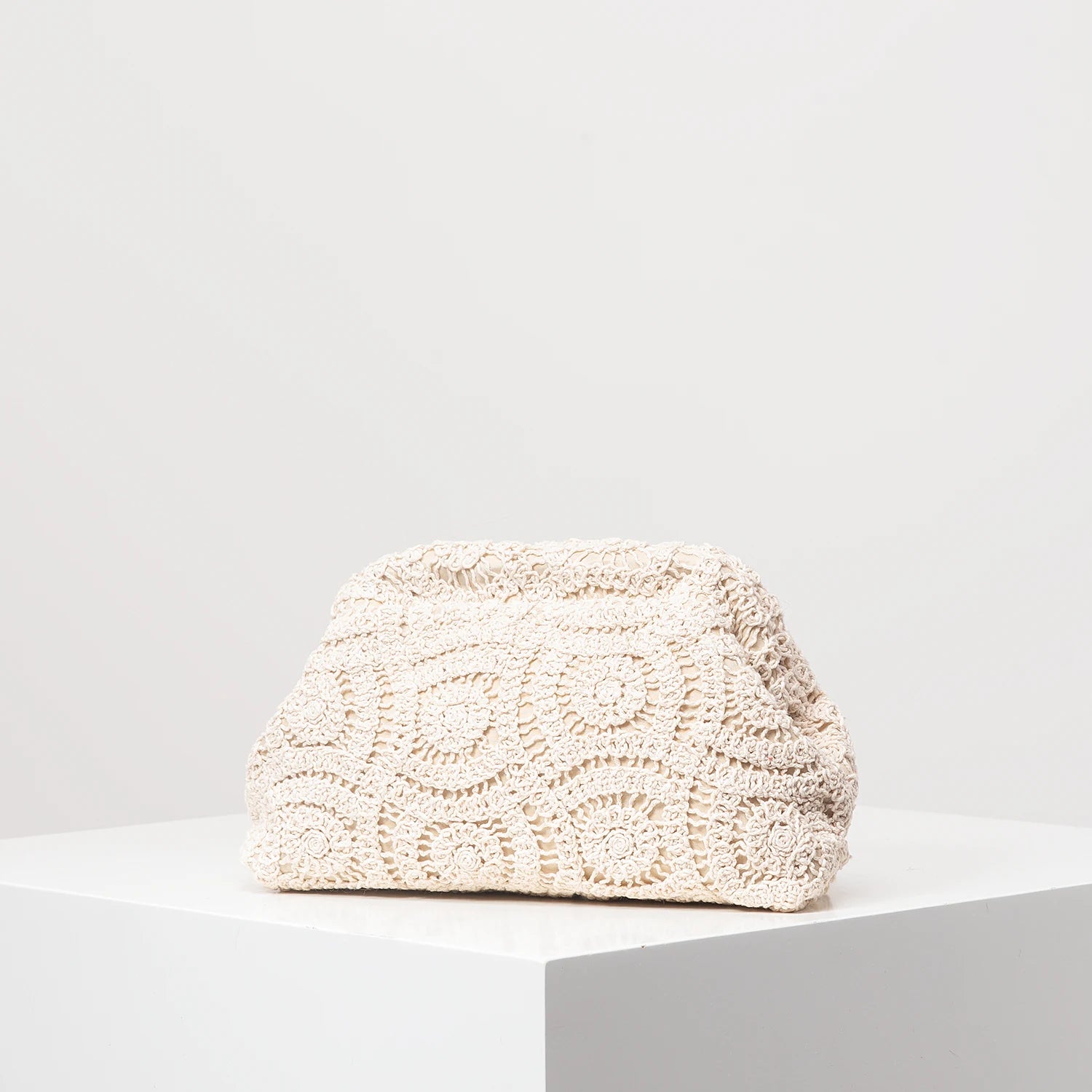 Pochette clutch en tissus à motif