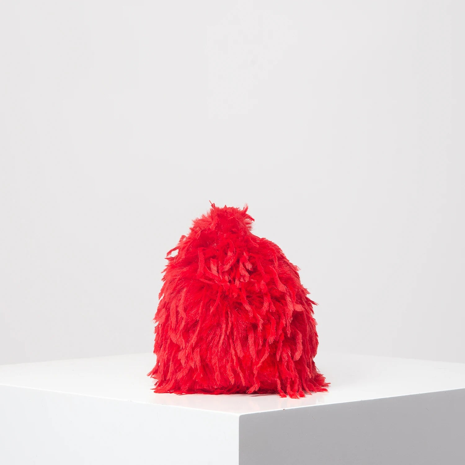 Pochette kiss lock à plumes