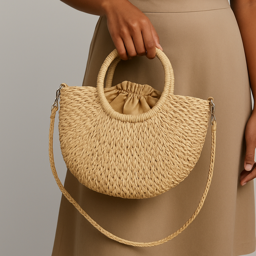 Sac en paille tressé