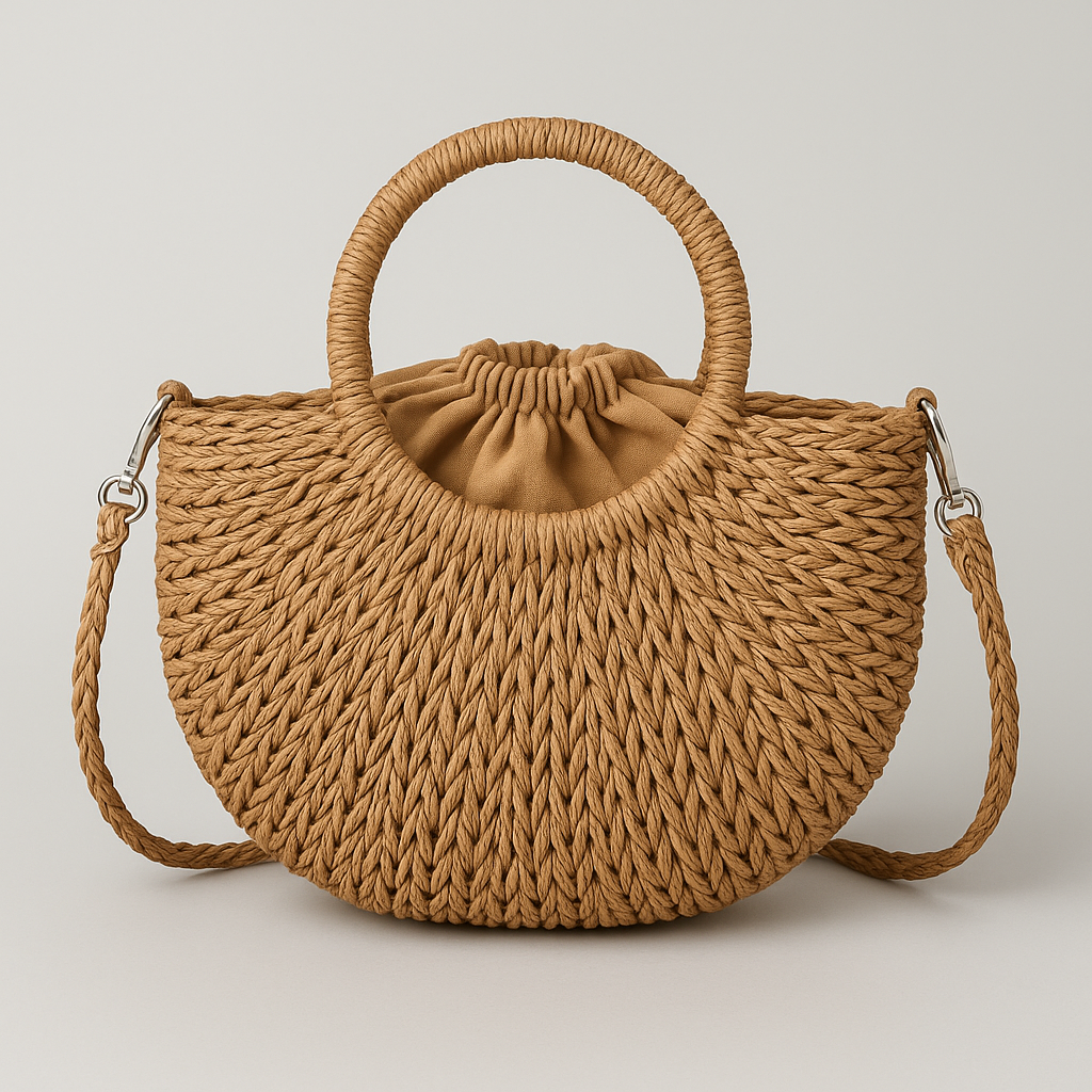 Sac en paille tressé